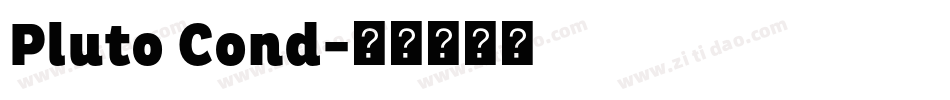 Pluto Cond字体转换